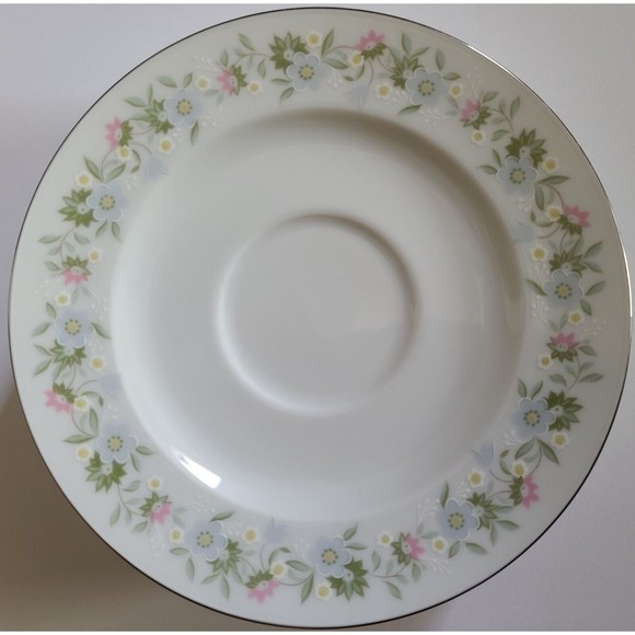 Set of 5 Vintage Johann Haviland "Forever Spring" Saucers Floral Bavaria 6" - Picture 3 of 4